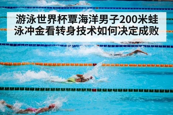 游泳世界杯覃海洋男子200米蛙泳冲金看转身技术如何决定成败